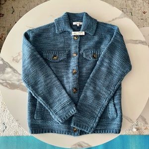 NEW W/ TAGS! Madewell Textured Sweater Trucker Jacket
